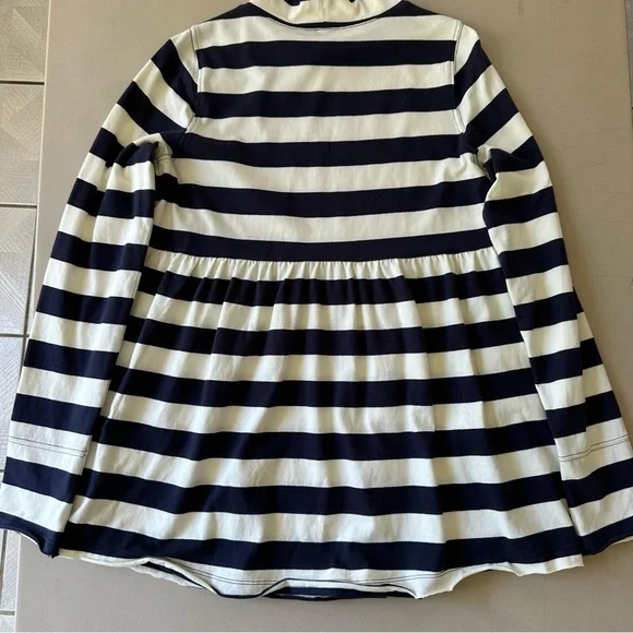 We The Free People Striped Peplum Mock Neck Tunic Top Size Small French Sailor - Picture 6 of 15